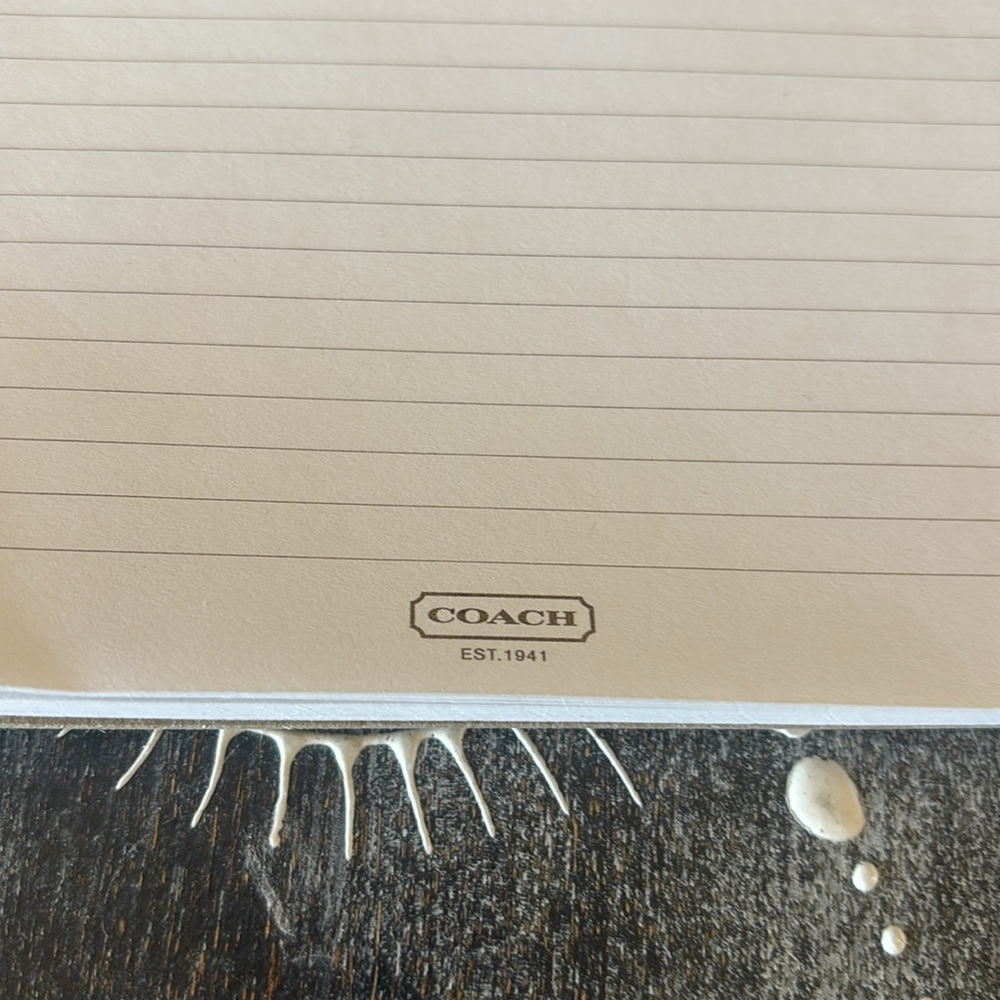 Coach Leather Brown and Black Signature C design Notebook Journal - Picture 7 of 10